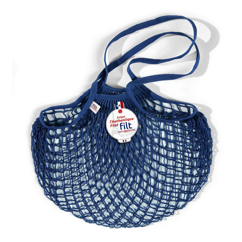 Net shopping bag with large handle