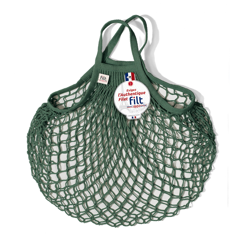 Net shopping bag with small handle