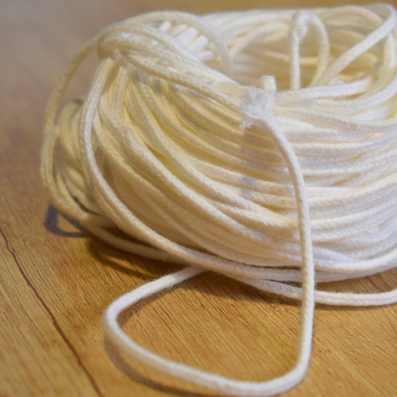 Cotton wick ("armée") 6 for candle